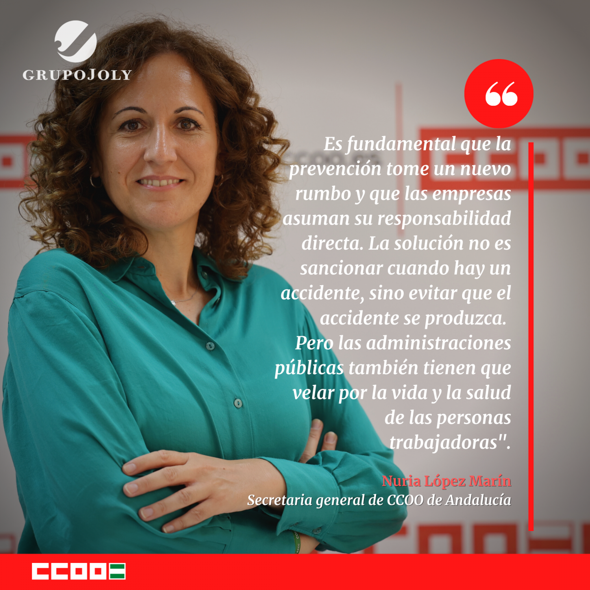 Nuria Lpez, secretaria general de CCOO de Andaluca