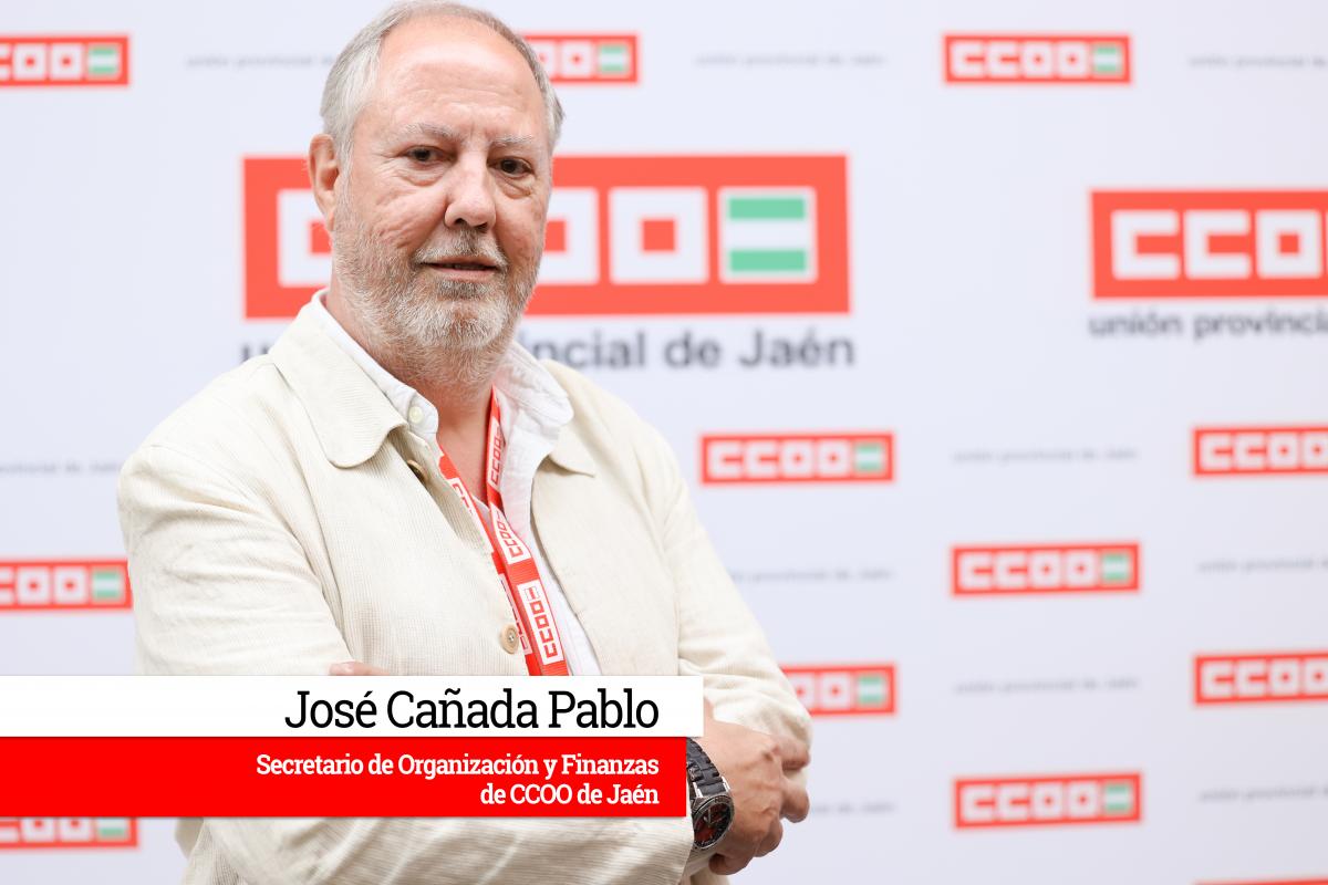 Jos Caada Pablo, secretario de Organizacin y Finanzas de CCOO de Jan
